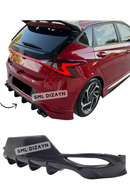 rear bumper diffuser splitter for hyundai i20 mk3 pre facelift