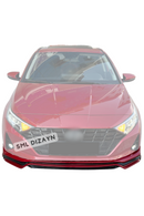 front lip splitter for 2020-2021-2022-2023 hyundai i20 mk3 ön ek karlık lip