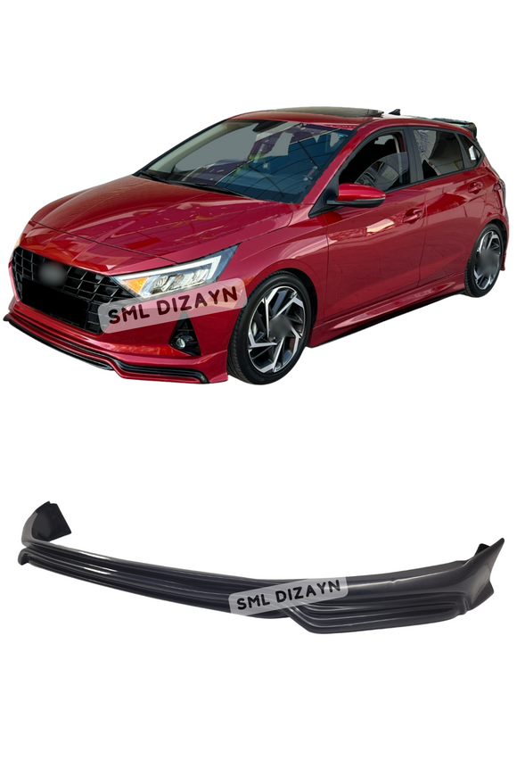 front lip splitter for hyundai i20 mk3 2020-2021-2022-2023