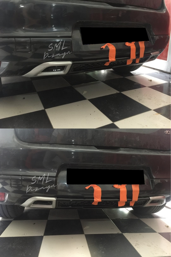 Megane 3 Servis Difüzör Arka Ek Plastik Parlak Siyah 2008-2016