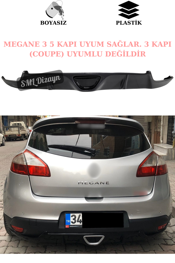 renault megane 3 rs difüzör