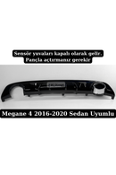 megane 4 sedan difüzör piano black