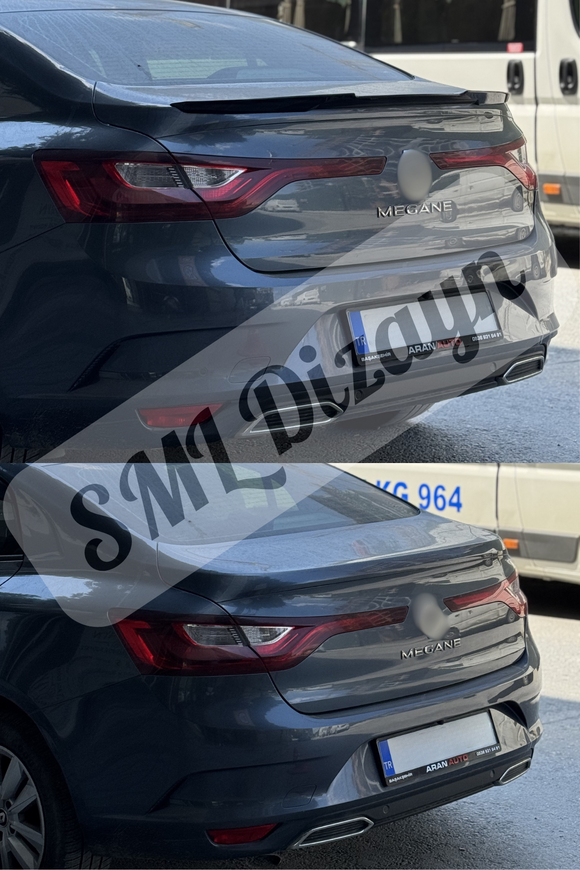 rear trunk spoiler for renault megane 4