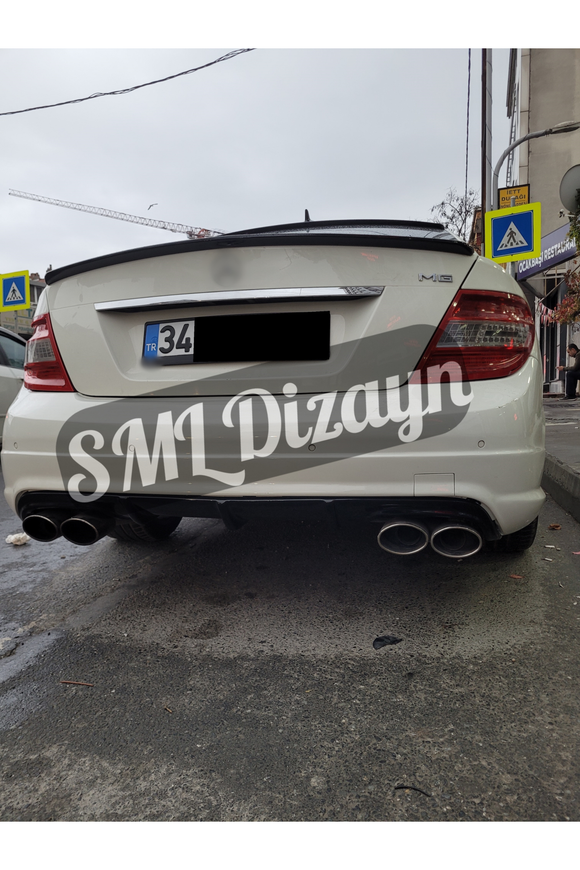 mercedes c180 difüzör arka tampon difüzörü