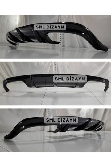 2007-2008-2009-2010-2011 mercedes w204 c180 c200 arka 
amg c63 difüzör difizör 