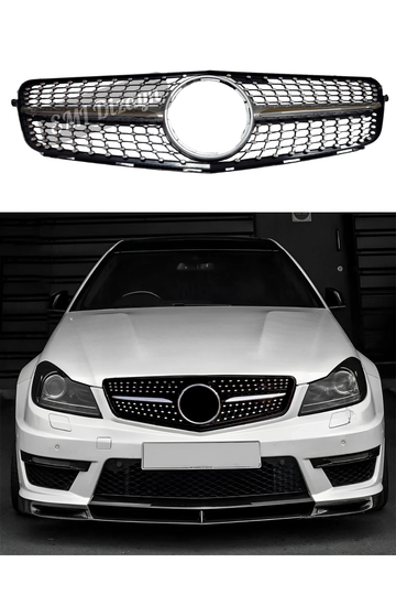 mercedes w204 c180-c200-c250 diamond ön panjur böbrek