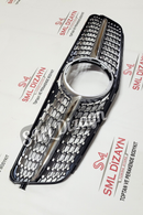 2007-2008-2009-2010-2011-2012-2013-2014 mercedes c180-c200-c250 ön panjur böbrek elmas krom