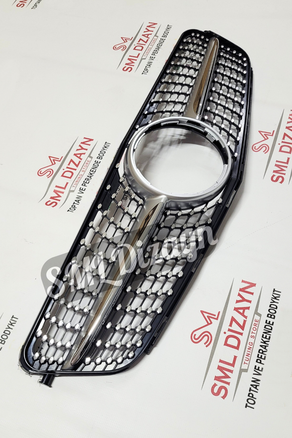 2007-2008-2009-2010-2011-2012-2013-2014 mercedes c180-c200-c250 ön panjur böbrek elmas krom