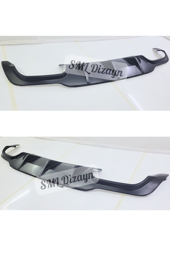 rear c63 diffuser for w204 facelift amg bumper 