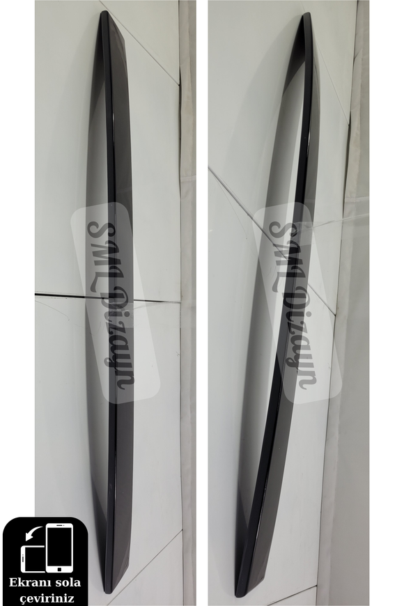 mercedes w204 tavan spoiler parlak siyah