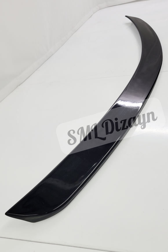 glossy black rear trunk amg spoiler