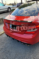 parlak siyah bagaj üstü spoiler w204 mercedes