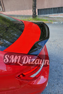 mercedes w204 rear trunk spoiler