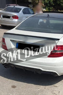 rear trunk spoiler amg for mercedes w204 c series