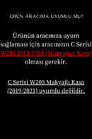 C Serisi W205 Diamond Ön Panjur Böbrek Gümüş Gri 2015-2018 (Makyajsız Kasa)-9