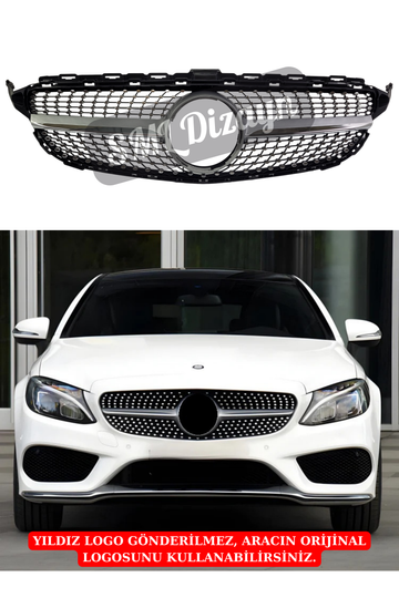 mercedes w205 diamond ön panjur böbrek