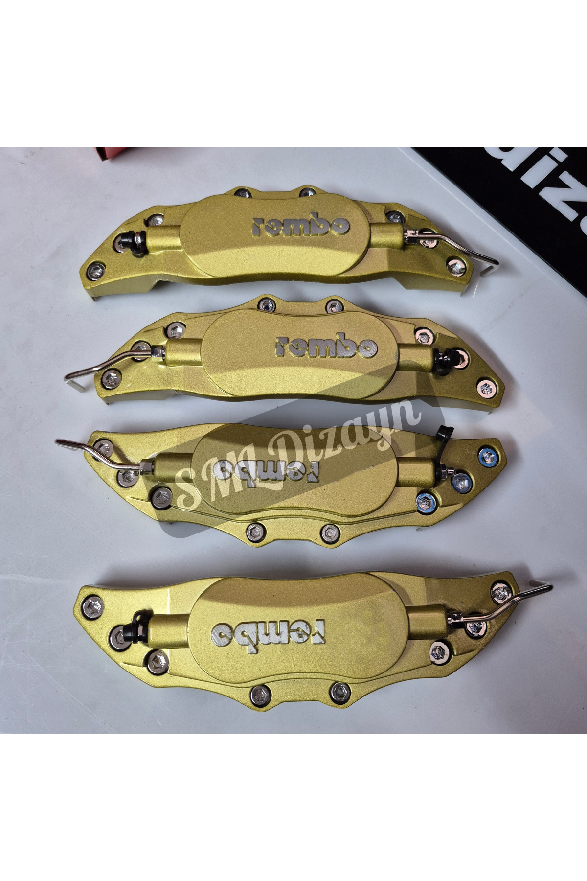 Universal Metal Kaliper Kapağı Jant  Disk Fren Kapağı Sarı 17-18-19-20 inç jantlara uyumlu