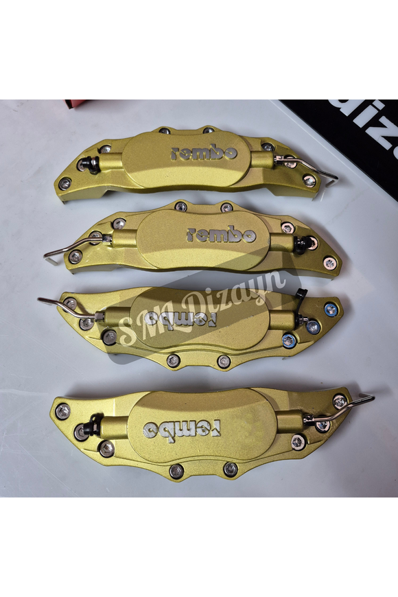 Universal Metal Kaliper Kapağı Jant  Disk Fren Kapağı Sarı 17-18-19-20 inç jantlara uyumlu