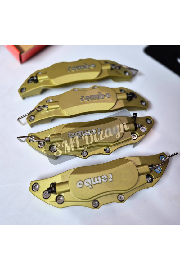 Universal Metal Kaliper Kapağı Jant  Disk Fren Kapağı Sarı 17-18-19-20 inç jantlara uyumlu