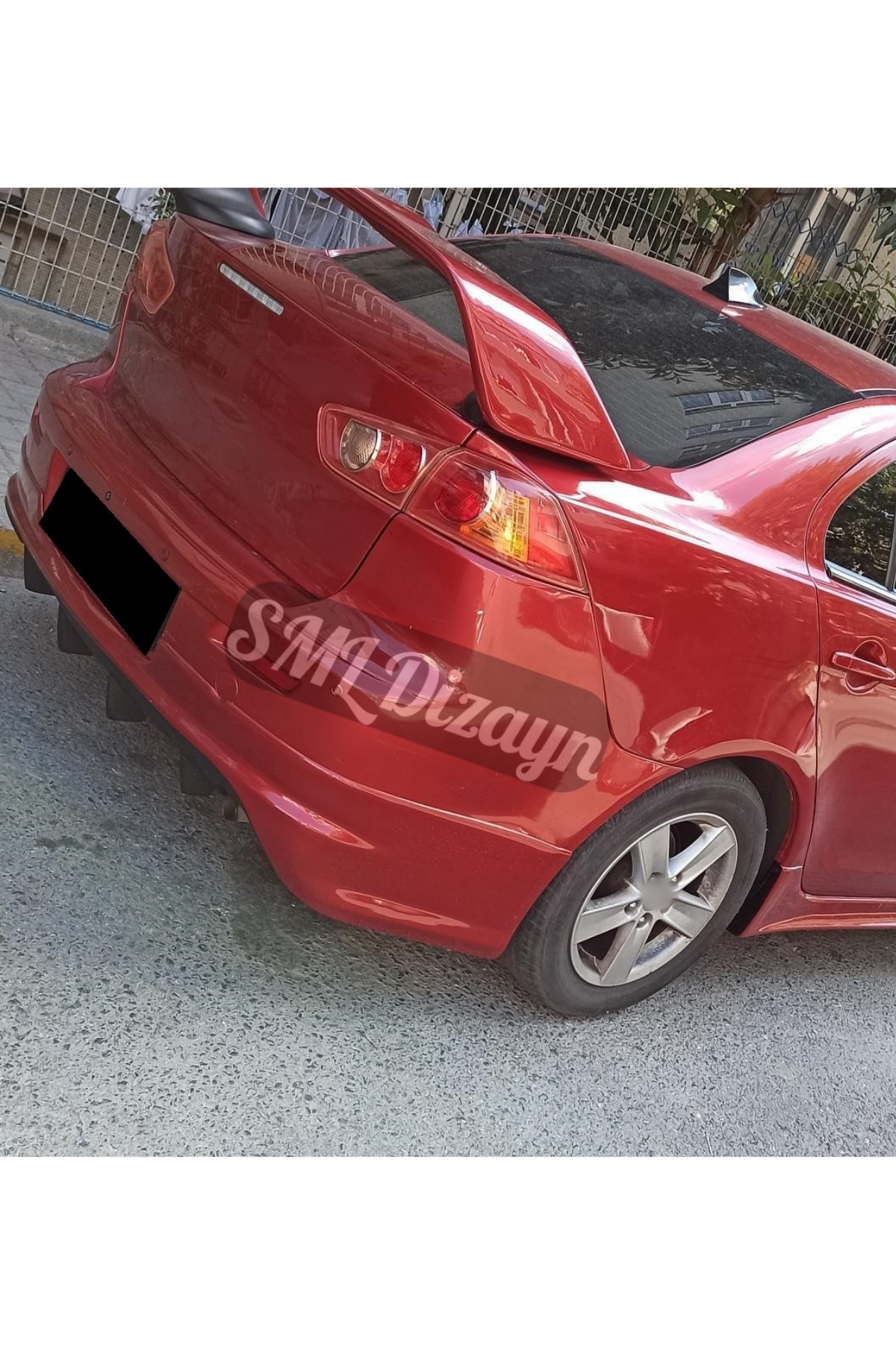 Lancer 10 Rear Diffuser Lancer Rear Additional Diffuser Unpainted 2006-2015 | SML Dizayn