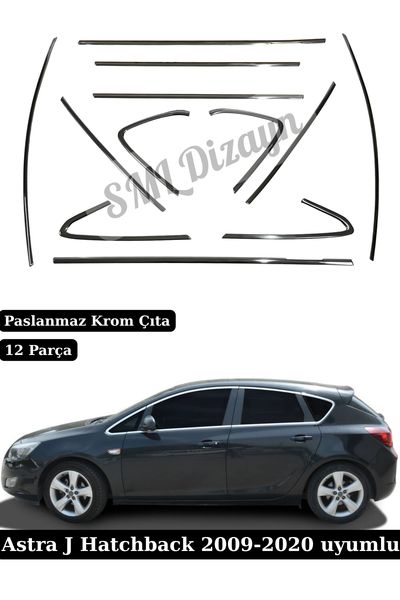 astra j krom cam çıtası