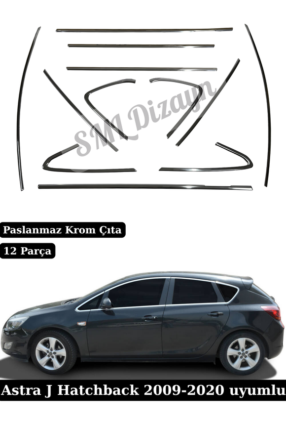 astra j krom cam çıtası