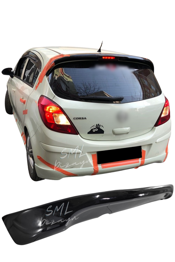 rear diffuser lip for 2006-2007-2008-2009-2010-2011-2012-2013-2014 opel corsa d r