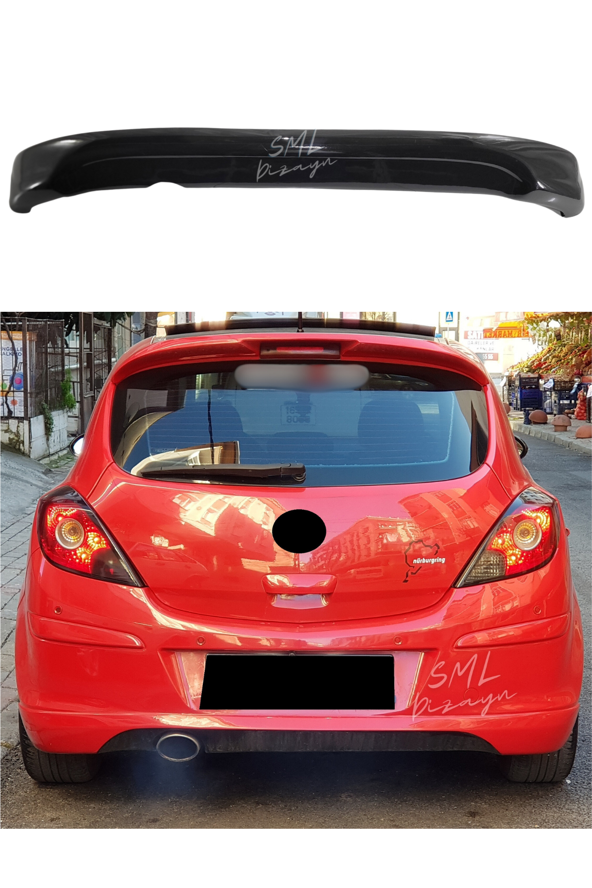 Corsa D Rear Additional Diffuser Diffuser Unpainted Plastic 2006-2014 ...