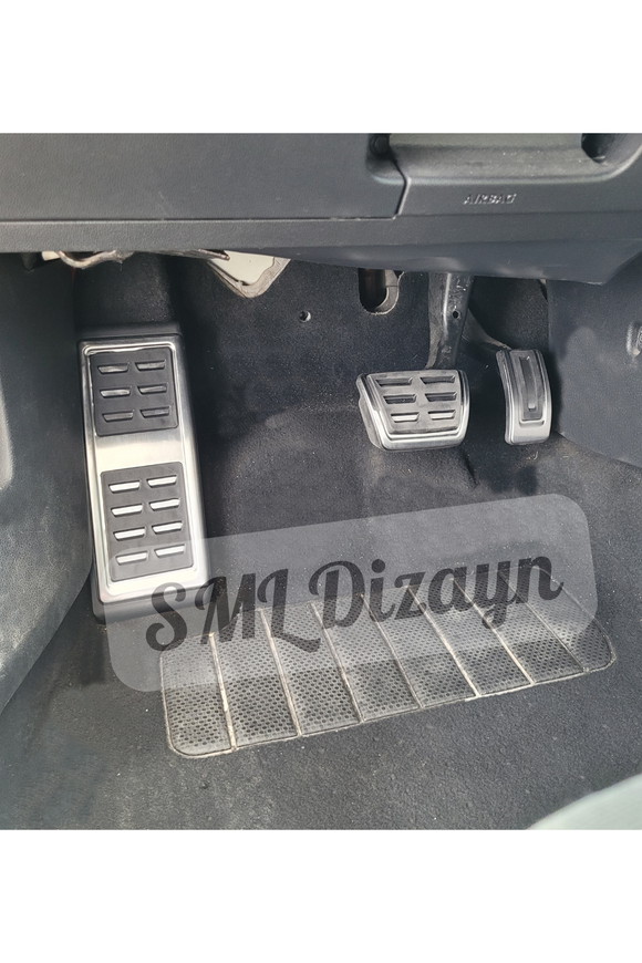 Volkswagen-Seat-Audi Pedal Seti Nikelajlı Ayak Dayamalı Otomatik Vites DSG uyumlu
