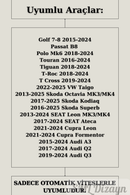 Volkswagen-Seat-Audi Pedal Seti Nikelajlı Ayak Dayamalı Otomatik Vites DSG uyumlu-3