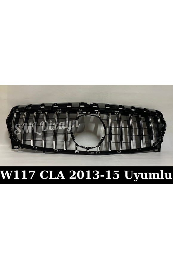 panamericana front silver grill for 2013-2014-2015 mercedes w117 cla 