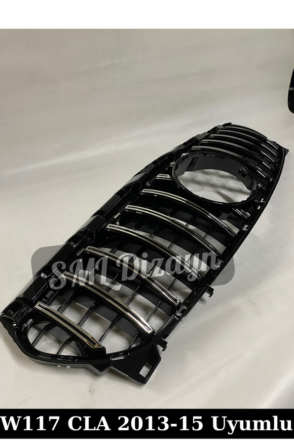 panamericana front silver grill for 2013-2014-2015 mercedes w117 cla 