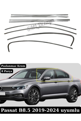 passat b8.5 krom cam çıtası