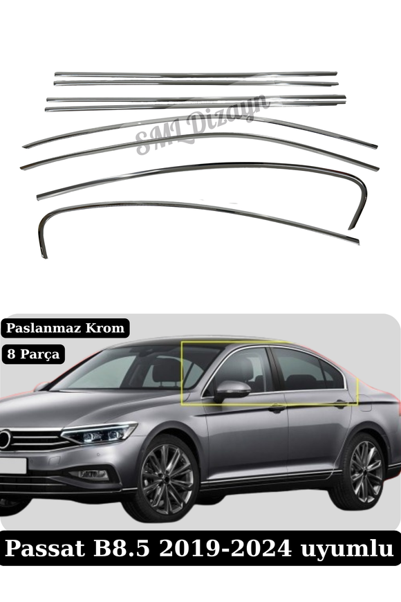 passat b8.5 krom cam çıtası