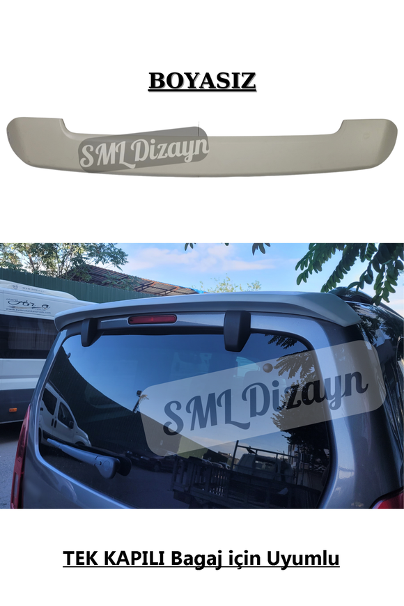 peugeot partner bagaj üstü spoiler spoyler rüzgarlık kanat