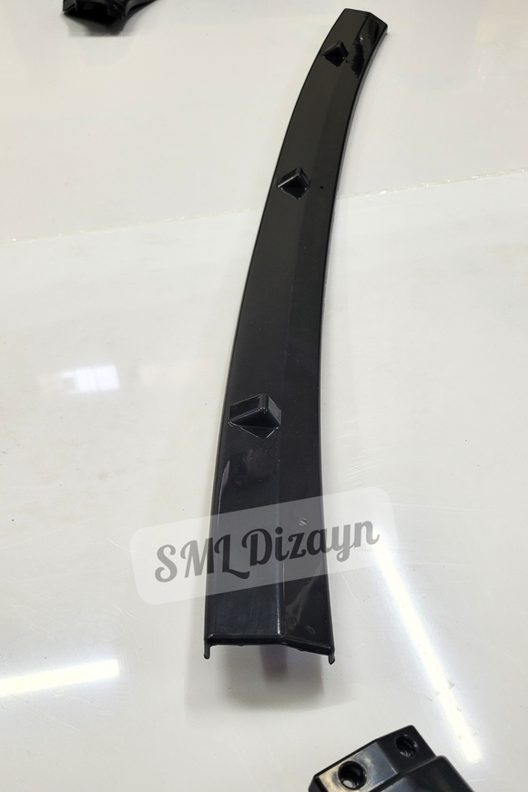 front lip splitter for volkswagen polo aw1 