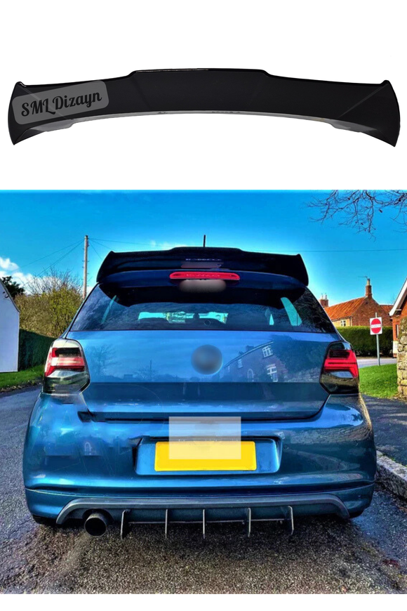 rear trunk batman spoiler for volkswagen polo 6r 6c