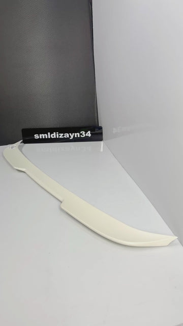 Fiat Egea Sedan Uyumlu Yarasa Spoiler - Boyanabilir Ham ABS Plastik Bagaj Üstü Rüzgarlık (2015-2024)