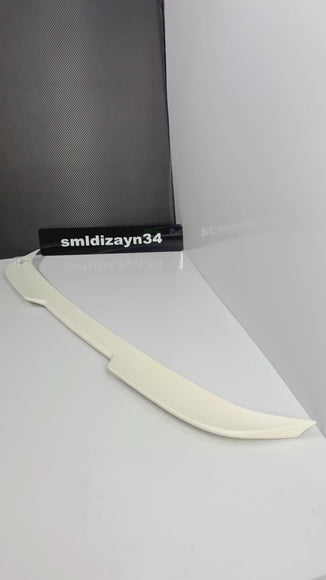 Fiat Egea Sedan Uyumlu Yarasa Spoiler - Boyanabilir Ham ABS Plastik Bagaj Üstü Rüzgarlık (2015-2024)