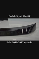 Polo 6r-6c Spoiler 2010-2017 Polo Gti Spoyler-Spoylır Parlak Siyah Plastik-2