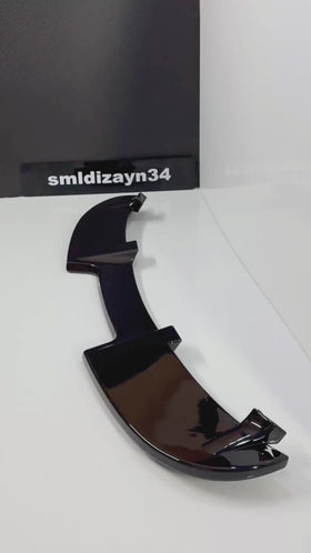 Seat Leon Mk2.5 Uyumlu Yarasa Spoiler - Leon Parlak Siyah ABS Plastik Batman Stil Bagaj Üstü Spoyler Çıta (2005-2008)