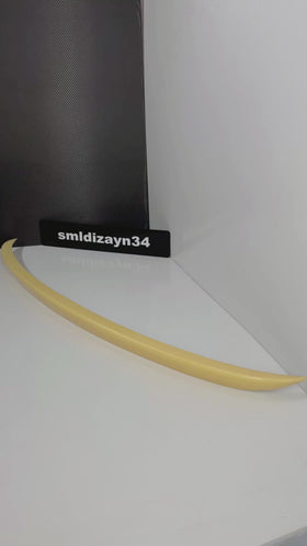 Citroen C-Elysee & Peugeot 301 Uyumlu Spoiler - Boyasız ABS Plastik Bagaj Üstü Spoyler Çıta (2012-2024)