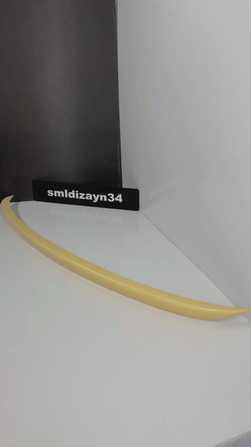 Citroen C-Elysee & Peugeot 301 Uyumlu Spoiler - Boyasız ABS Plastik Bagaj Üstü Spoyler Çıta (2012-2024)
