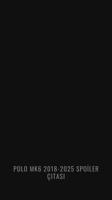 polo mk6 spoiler çıtası bıçağı