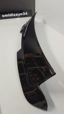 Seat Ibiza Mk4 Uyumlu Yarasa Spoiler - 6J Hatchback Parlak Siyah ABS Plastik Tavan Üstü Spoyler Çıta (2008-2017)-10