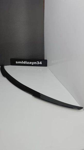 BMW G26 Uyumlu M4 Spoiler - 4 Serisi Gran Coupe Parlak Siyah ABS Plastik Bagaj Üstü Spoyler Çıta (2021-2026)