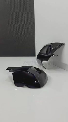 Peugeot Partner 2008-2012 Uyumlu Yarasa Ayna Kapağı - Piano Black (Yapıştırma)