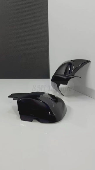 Peugeot Partner 2008-2012 Uyumlu Yarasa Ayna Kapağı - Piano Black (Yapıştırma)
