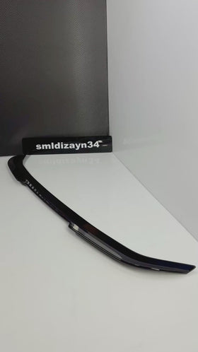 Fiat Egea Sedan Uyumlu Yarasa Spoiler - Piano Black Parlak Siyah Bagaj Üstü Rüzgarlık (2015-2024)