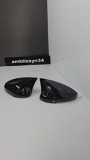 Honda Civic FE1 Uyumlu Yarasa Ayna Kapağı - Batman Stil Piano Black Parlak Siyah (2022-2025)